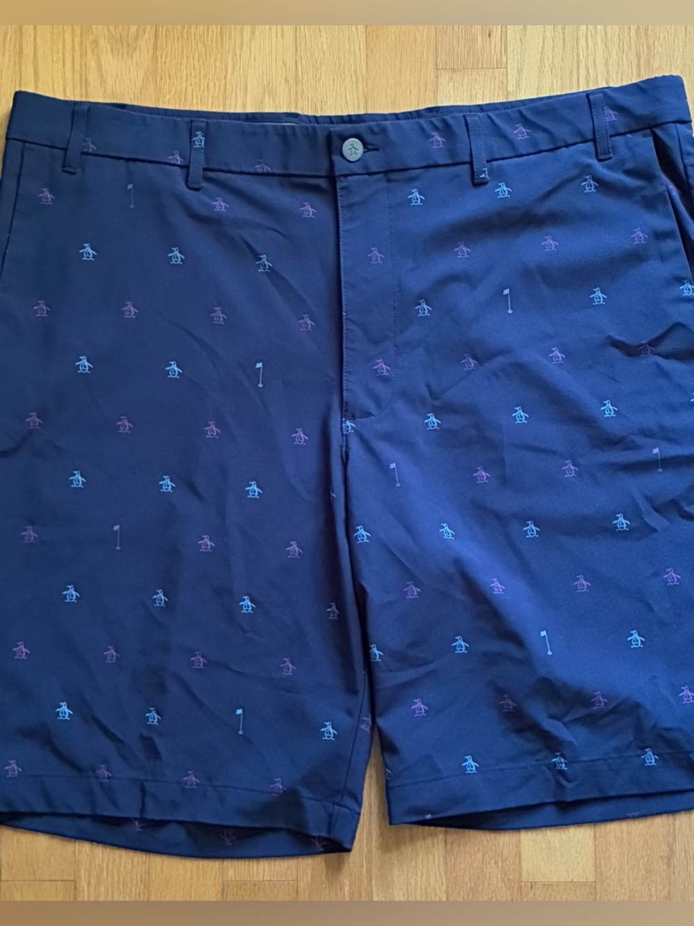 Original Penguin by Munsingwear Golf Shorts Size 40 Navy Blue Sporty Athleisure
